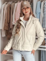 Dámská přechodná prošívaná bunda MARISSIA bílá FashionStreet TY4850 Dámská přechodná prošívaná bunda MARISSIA bílá FashionStreet TY4850