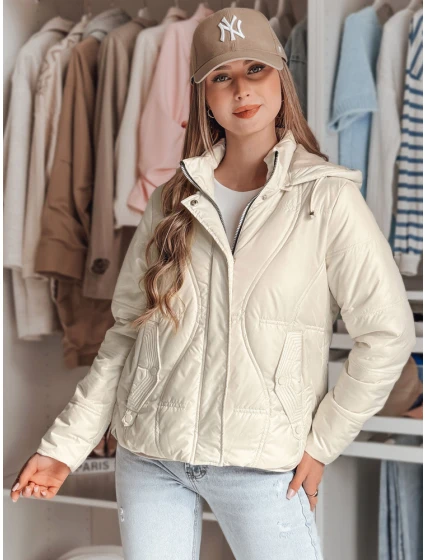 Dámská přechodná prošívaná bunda MARISSIA bílá FashionStreet TY4850 Dámská přechodná prošívaná bunda MARISSIA bílá FashionStreet TY4850