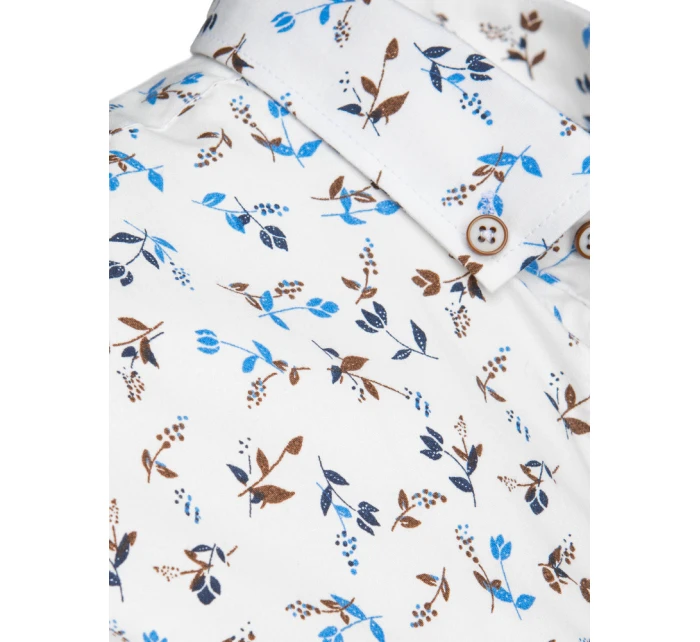 FashionStreet pánská bílá košile s krátkým rukávem KX1040