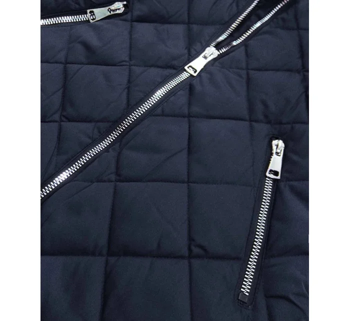 PIKOWANA KURTKA DAMSKA ZIMOWA GRANATOWA model 21242409 - LF WOMEN PIKOWANA KURTKA DAMSKA ZIMOWA GRANATOWA model 21242409 - LF WOMEN