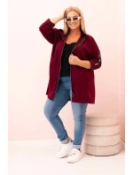 Dámská mikina s ozdobnými rukávy černá masełkowa