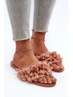 Ploché Dámské Žabky S Špinavě Růžové model 21656741 - Boto Ploché Dámské Žabky S Špinavě Růžové model 21656741 - Boto