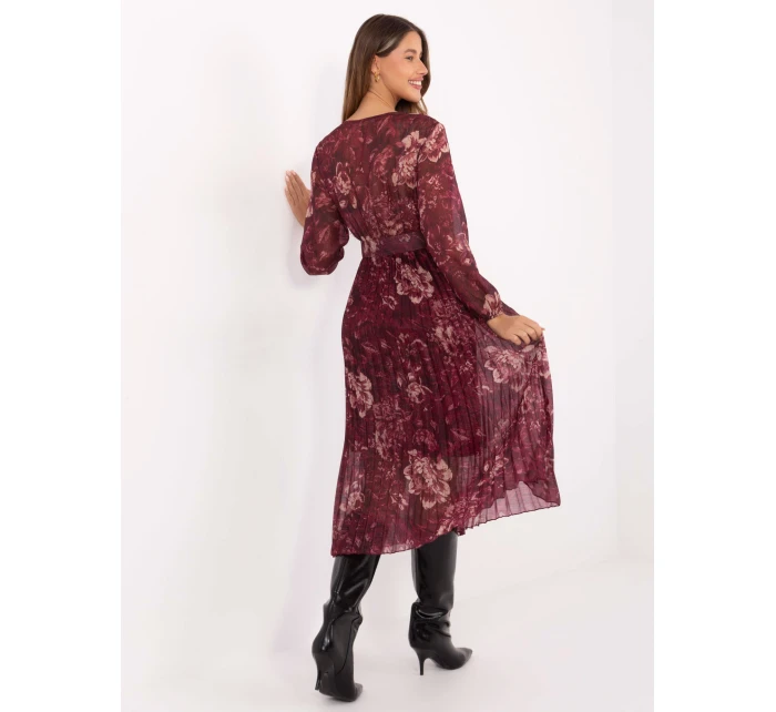 Sukienka IT SK bordowy model 21717624 - FPrice Sukienka IT SK bordowy model 21717624 - FPrice