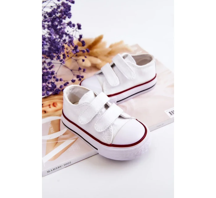 Dětské tenisky na suchý zip Bílý Bernie