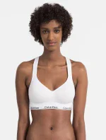 Podprsenka sportovní QF1654E-100 bílá - Calvin Klein