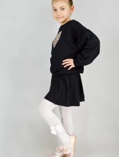 AŽUROVÉ PUNČOCHOVÉ KALHOTY S MAŠLÍ RB019 6-11 L