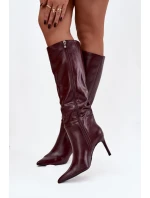 Kozačky na podpatku  model 220725 Step in style