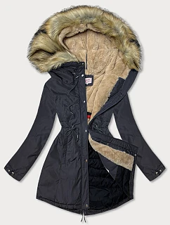 CIEPŁA DAMSKA PARKA ZIMOWA GRANATOWA model 21241751 - MHM