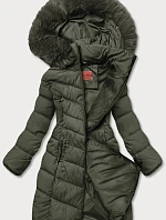 Zimní bunda s kapucí khaki (ty045-29)