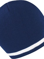 Result Headwear R 368X Pletená čepice s kontrastními pruhy 28.368X navy/white