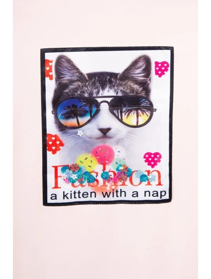 3D  šaty pudrově růžové model 18744012 - K-Fashion