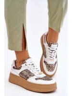 Dámská pohodlná sportovní obuv GOE LL2N4052 Bílo-béžová Dámská pohodlná sportovní obuv GOE LL2N4052 Bílo-béžová