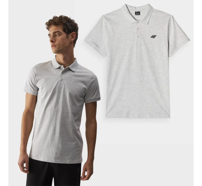 Pánské Polo Tričko Regular S  Šedé model 21675010 - 4F