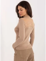 Sweter PM SW model 21776280 beżowy - FPrice Sweter PM SW model 21776280 beżowy - FPrice