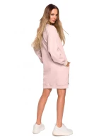 M676 Svetr tunika se zipy - candy pink M676 Svetr tunika se zipy - candy pink