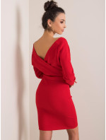 RUE PARIS Červené pruhované šaty