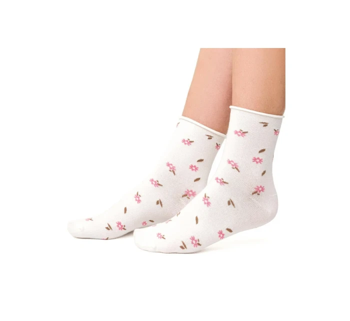 Vzorované netlačící ponožky Steven art.099 35-40