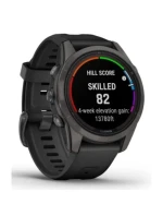 Hodinky Garmin Fenix 7S Pro 42mm Sapphire Solar šedé titanové DLC s černým řemínkem Hodinky Garmin Fenix 7S Pro 42mm Sapphire Solar šedé titanové DLC s černým řemínkem