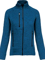 Kariban K 9107 Dámská melanžová pletená fleecová bunda 20.9107 light royal blue melange