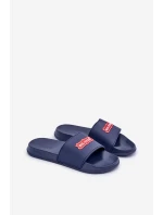 Pánské sandály s logem Big Star OO174029 tmavě modré Pánské sandály s logem Big Star OO174029 tmavě modré