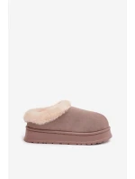 Dámské pantofle s kožešinou Khaki Eveline Dámské pantofle s kožešinou Khaki Eveline