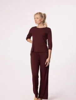 KALHOTY MARGOT LONG BURGUNDY