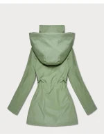 Damska kurtka z wykończeniem w kratkę Goodlookin khaki (KK60411-3#)