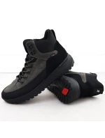 Šedé pánské kožené nepromokavé tenisky model 21906044 - Rieker