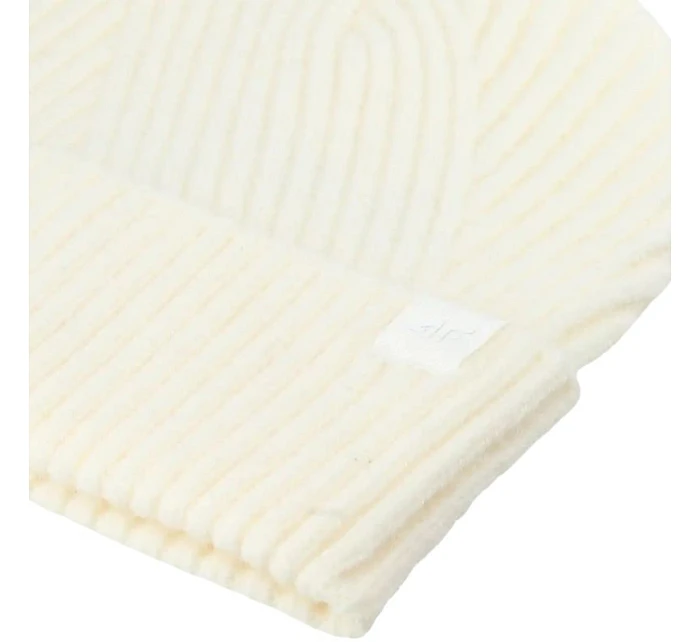 Dámská čepice 4F F569 krémová 4FWAW25ACAPF569 12S