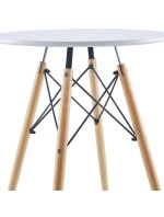 Kulatý stůl MATERA WHITE 60x60 cm