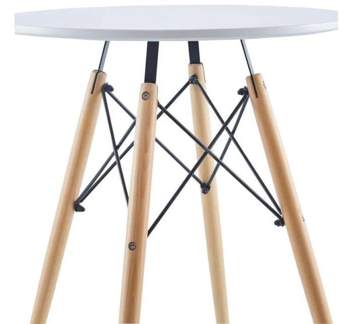 Kulatý stůl MATERA WHITE 60x60 cm