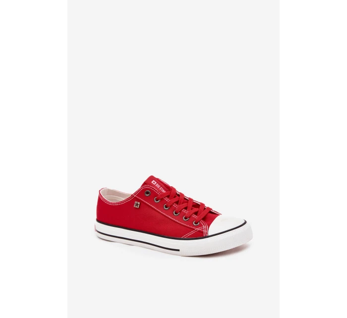 Pánské Nízké Textilní Tenisky Big Star DD174502 Červené