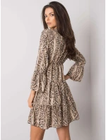 Šaty DHJ SK 8777B 1.11P černá a béžová