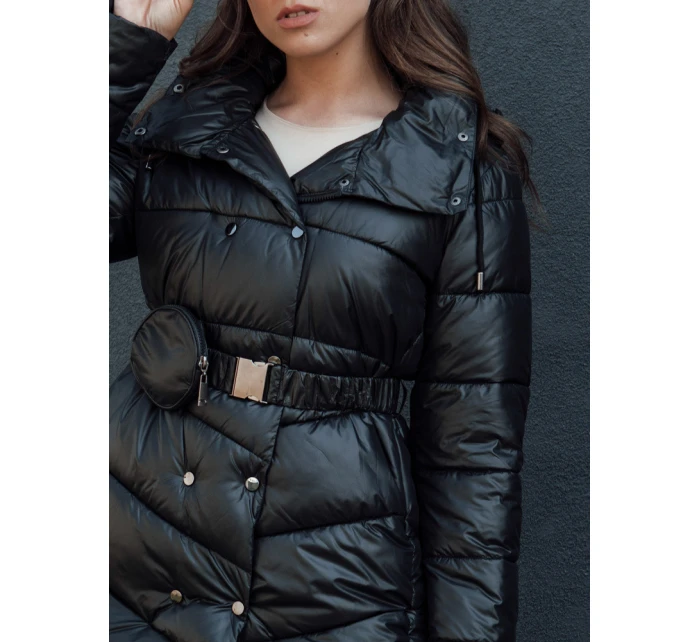 Dámský prošívaný zimní kabát BLOOM černý FashionStreet TY4484