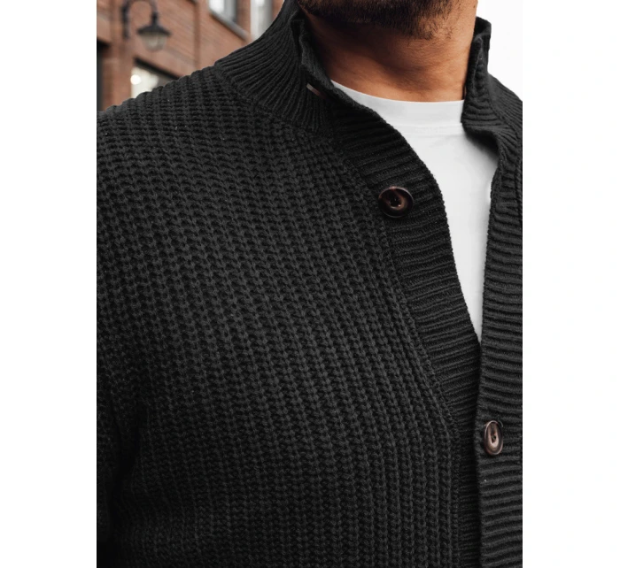 Pánský svetr černá FashionStreet WX2347 Pánský svetr černá FashionStreet WX2347