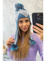 Dámská ušanka Eunika K322 denim Dámská ušanka Eunika K322 denim