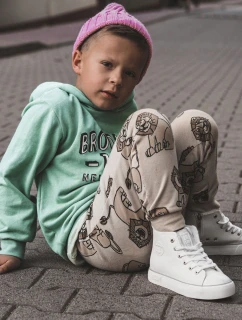 Dětské vysoké tenisky se zipem Big Star KK374227 Bíle