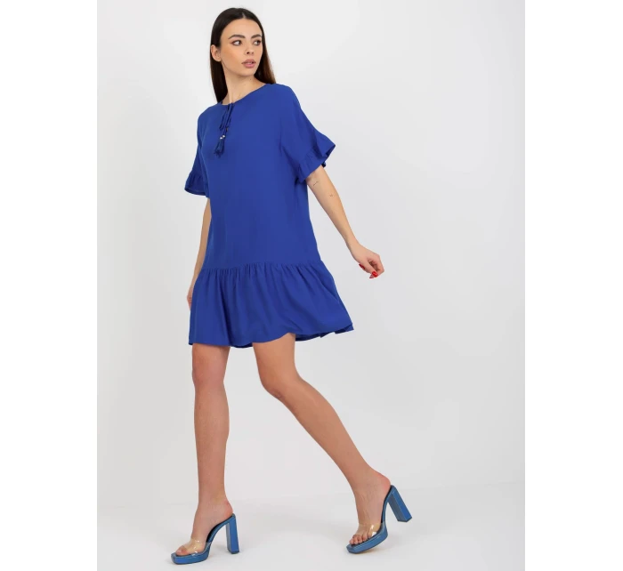 Dámské šaty D73761M30306B kobaltově modré - FPrice