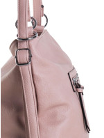 Světle fialová taška na batoh 2v1 z ekologické kůže