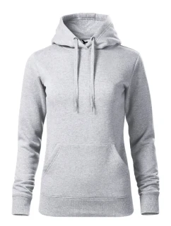 Cape mikina dámská světle šedý melír