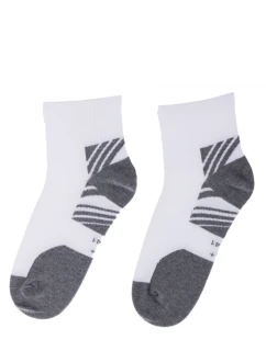 MLADÉ PÁNSKÉ PONOŽKY VZOROVANÉ AG+ BÍLÉ 39/41