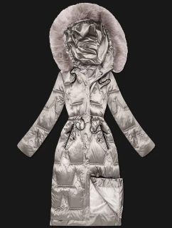 Zimowa kurtka damska ze w  jasny beżowy model 21731652 - S'WEST