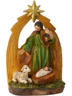 VÁNOČNÍ BETLÉM STÁJ SVATÁ RODINA 13CM JOSEF