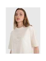 Dámské tričko oversize s potiskem 4F 4FRSS25TTSHF2791-11S Dámské tričko oversize s potiskem 4F 4FRSS25TTSHF2791-11S