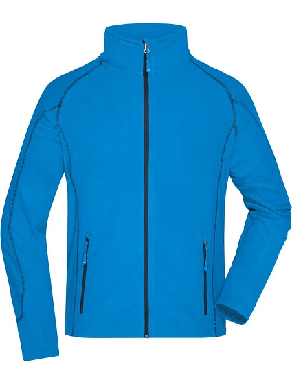 Daiber JN 597 Pánská strukturovaná fleecová bunda 02.0597 aqua/navy Daiber JN 597 Pánská strukturovaná fleecová bunda 02.0597 aqua/navy
