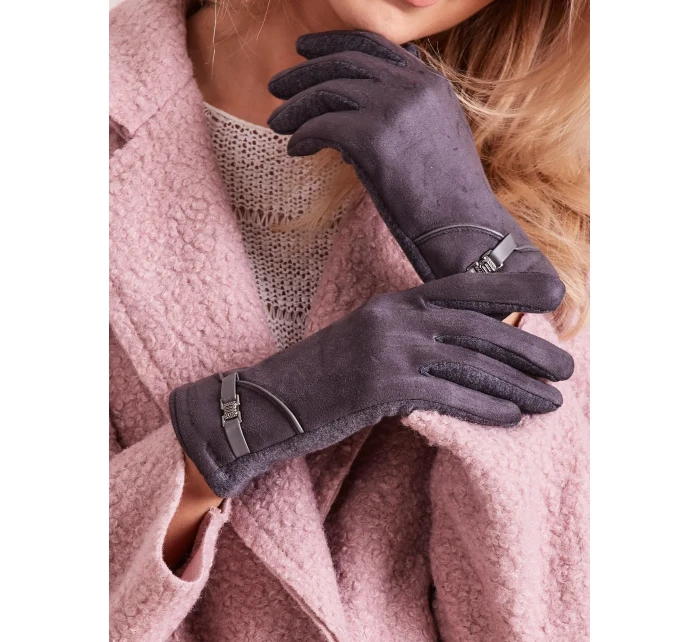 Rukavice AT RK model 16228923 tmavě šedá - FPrice Rukavice AT RK model 16228923 tmavě šedá - FPrice