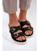 Dámské sandály na platformě a klíně černé Vimarils Dámské sandály na platformě a klíně černé Vimarils