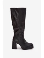 Dámské  Kolena Na Zip  Černé model 21704921 - Boto