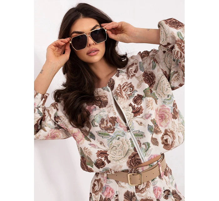 IT KR bunda FL10357 1.30 hnědá IT KR bunda FL10357 1.30 hnědá