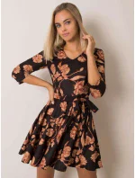 Šaty LK SK 508307 3.75P černá a béžová